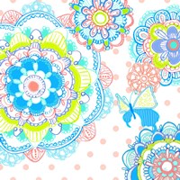 Mandala Butterfly Square Fine Art Print