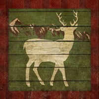 Rustic Nature on Plaid II Fine Art Print