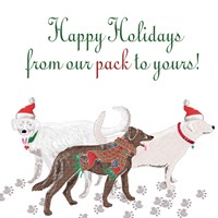 Woof Holiday Pack I Fine Art Print