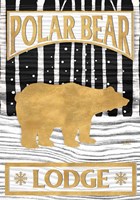 Winter Lodge Sign I Fine Art Print