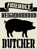 Neighborhood Butcher Fine Art Print