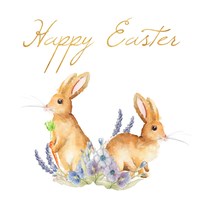 Happy Easter Spring Bunny II Fine Art Print