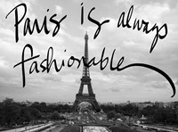 Fashionable Paris Fine Art Print