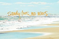 Sandy Toes, No Woes Fine Art Print