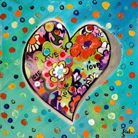 Neon Hearts of Love III Fine Art Print