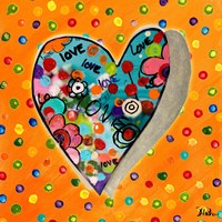 Neon Hearts of Love IV Fine Art Print