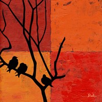 Three Birdies II Framed Print