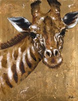 Gold Giraffe Fine Art Print