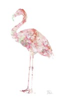 Flowery Flamingo Fine Art Print