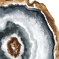 Gray and Gold Agate II Fine Art Print