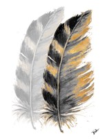 Two Watercolor Feathers Fine Art Print