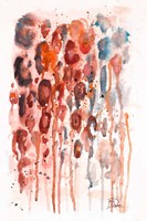 Red Watercolor Animal Skin Fine Art Print