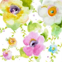 Rosy Vines I Framed Print