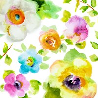 Rosy Vines II Framed Print