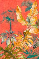 Orange Palm Selva I Framed Print