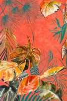 Orange Palm Selva II Fine Art Print