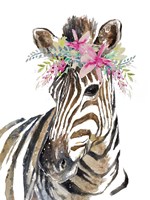 Whimsical Water Zebra Fine Art Print