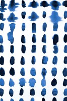Blue Spots Pattern Fine Art Print