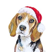 Holiday Dog I Fine Art Print