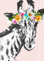 Flower Crown Giraffe Fine Art Print