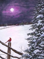 Deep Mauve Midnight Fine Art Print