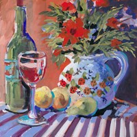 Red Wine and Table Fine Art Print