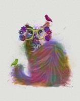 Cat Rainbow Splash 9 Fine Art Print