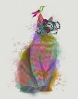 Cat Rainbow Splash 11 Fine Art Print