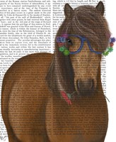 Horse and Flower Glasses Fine Art Print