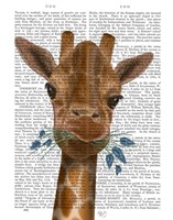 Chewing Giraffe 2 Fine Art Print