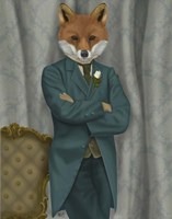 Fox Victorian Gentleman Portrait Fine Art Print