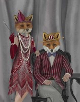 Fox Couple 1920s Fine Art Print