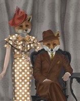 Fox Couple 1930s Fine Art Print