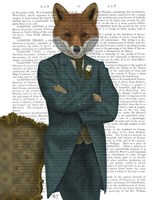 Fox Victorian Gentleman Portrait Fine Art Print