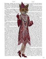 Fox Lady 1920s Flapper Fine Art Print