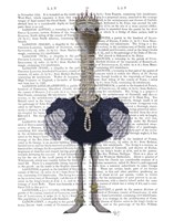Ostrich and Pearls, Full Fine Art Print