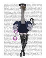 Ostrich with Kinky Boots Fine Art Print