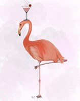 Flamingo and Cocktail 3 Fine Art Print