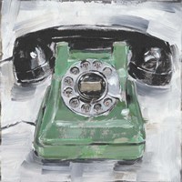 Retro Phone III Fine Art Print