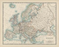 Map of Europe Fine Art Print