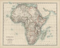 Map of Africa Fine Art Print