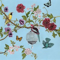 Bird Song Chinoiserie II Fine Art Print