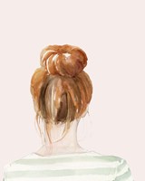 Top Knot Sailor Stripes II Fine Art Print