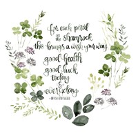 Clover Saying I Fine Art Print