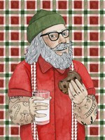 Hipster Santa I Fine Art Print