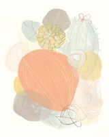 Abstract Succulents I Framed Print