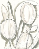 Neutral Tropical I Framed Print