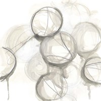 Neutral Lanterns I Framed Print