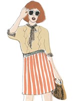 Fashion Vignette I Framed Print