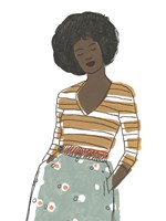 Fashion Vignette II Framed Print